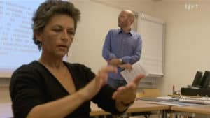 interprète en classe
